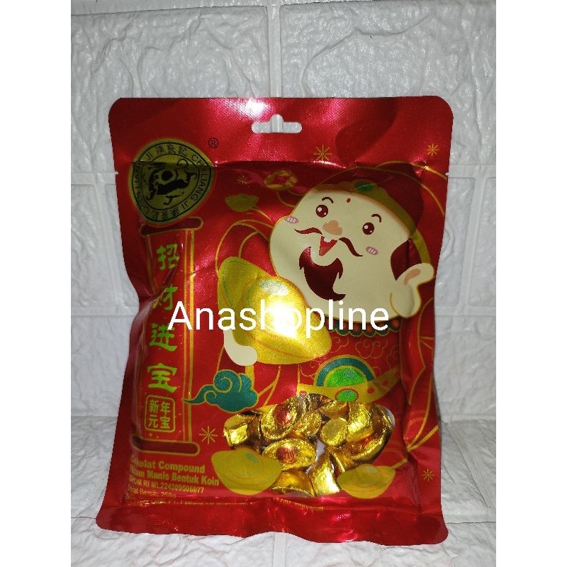 

Coklat Koin Yuan bao CLJ 258gr / candy / imlek / snack / camilan / yuan pao / yen pao