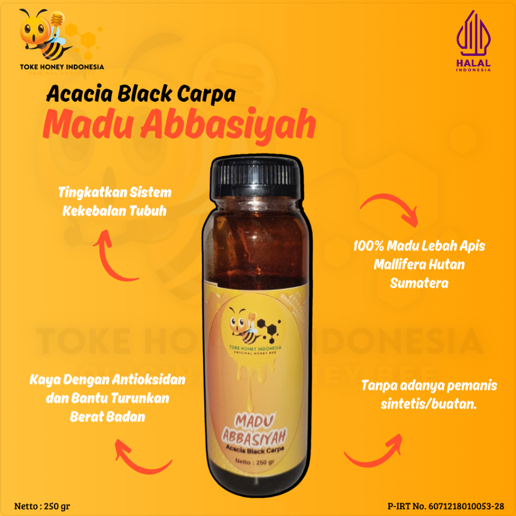 

Madu Abbasiyah Acacia Black Carpa - 250gr