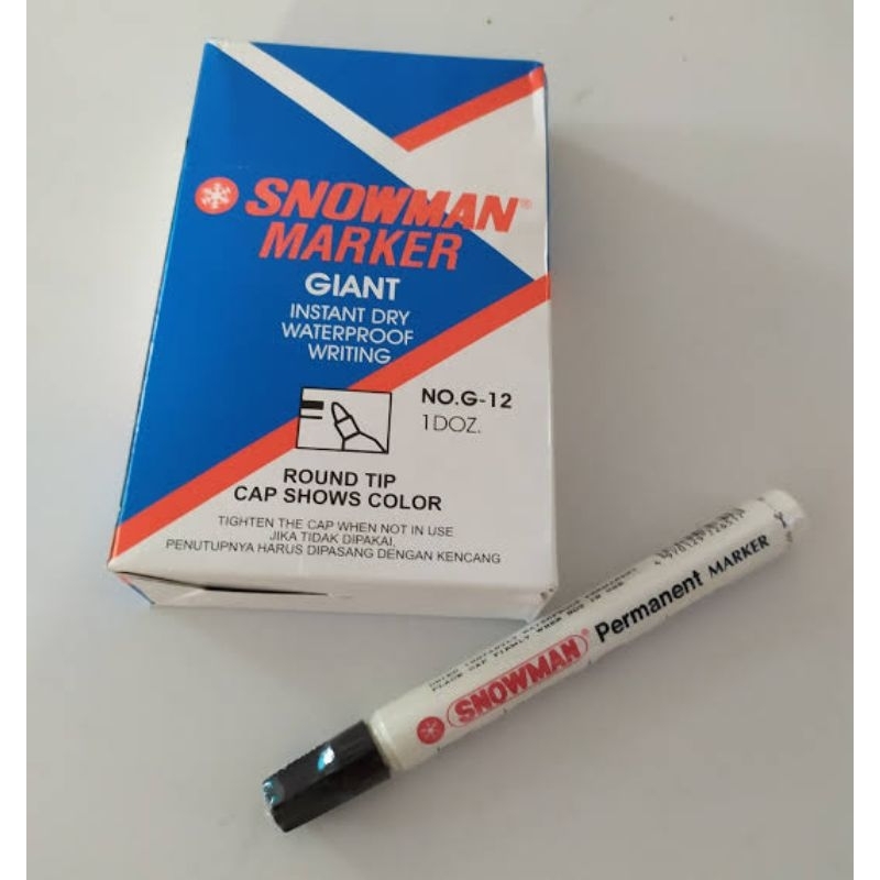 

Spidol Permanent SNOWMAN G-12 per lusin ( 12 PCS )