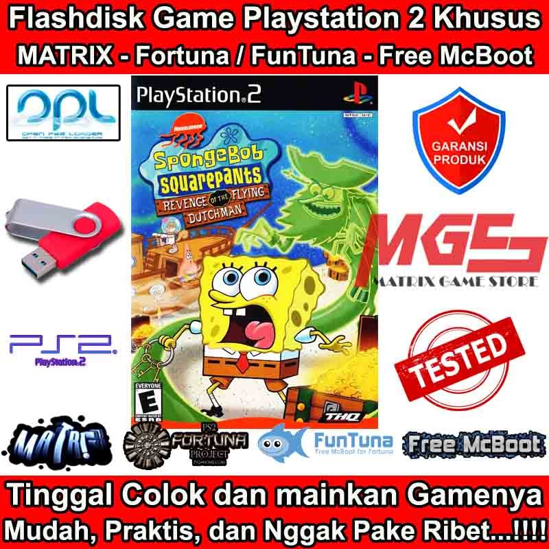 Flashdisk Game PS2 PS 2 SpongeBob SquarePants - Revenge of the Flying Dutchman