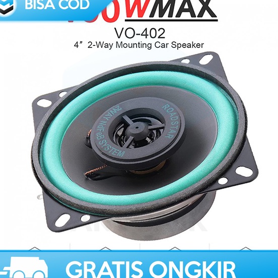 SPEAKER SUDUT MOBIL SUBWOOFER 4 INCH ROADSTAR HI FI SUPER BASS MURAH