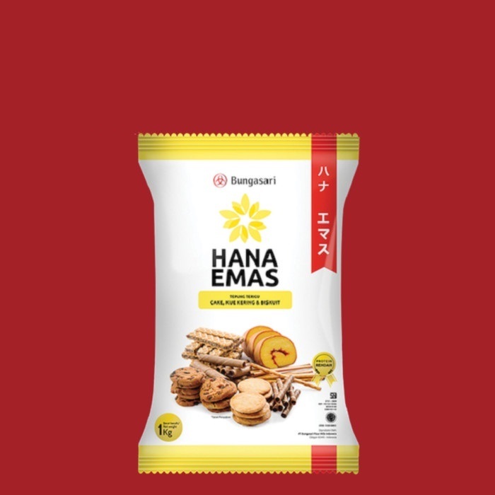 

Tepung Terigu HANA EMAS - Protein Rendah 1 kg