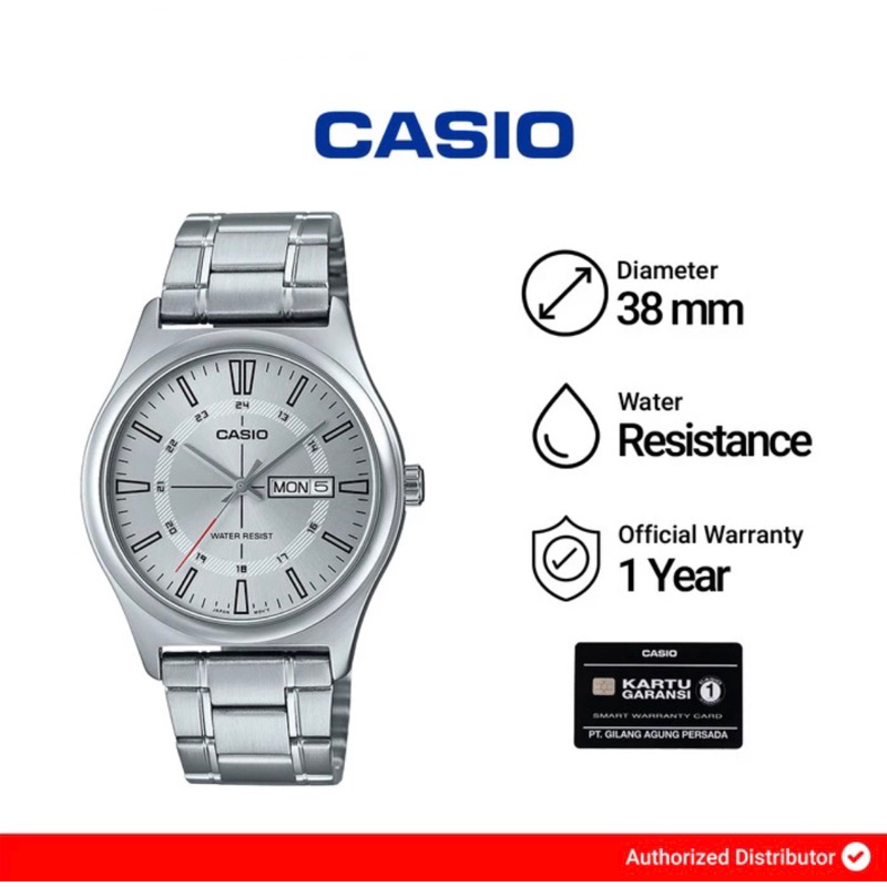 Jam Tangan Pria Casio MTP-V006D-7CUDF / MTP-V006D-7C Original