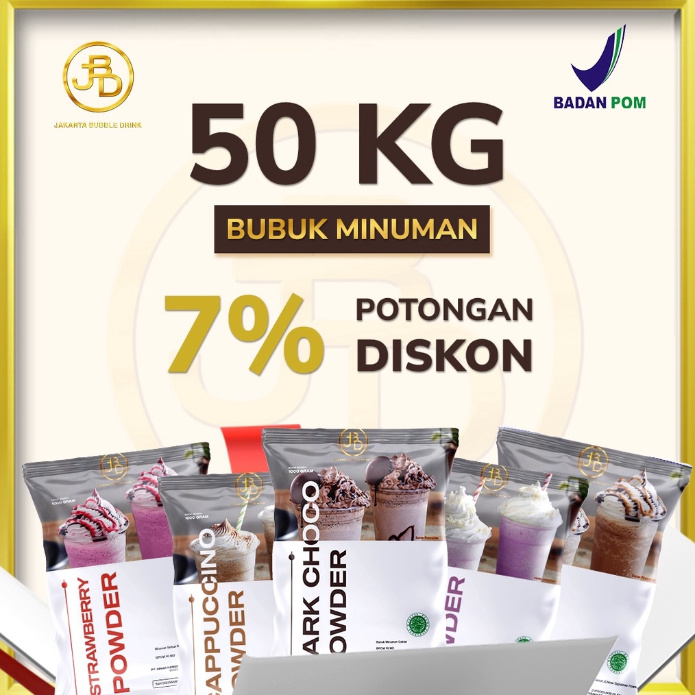

1212 SALE Paket Hemat 5 Pcs 1Kg Bubuk Minuman Jakarta Bubble Drink All Varian Rasa Mix 5 Pcs