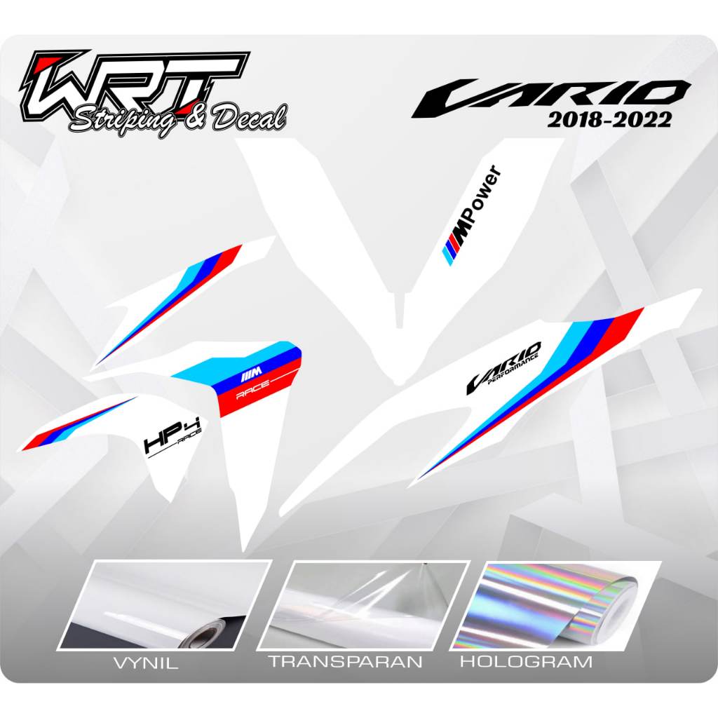 Striping Vario New-Stiker Decal Vario 125/150 All New Facelift 2018-2022 Livery BMW v2