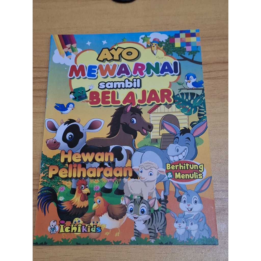 

Buku Gambar Mewarnai anak karakter Ukuran A5