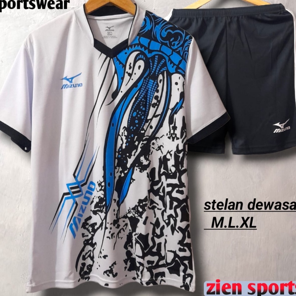 Hadir Terheboh  jersey olahraga mzo pria dan wanita 1 set celana baju nyaman di pakai