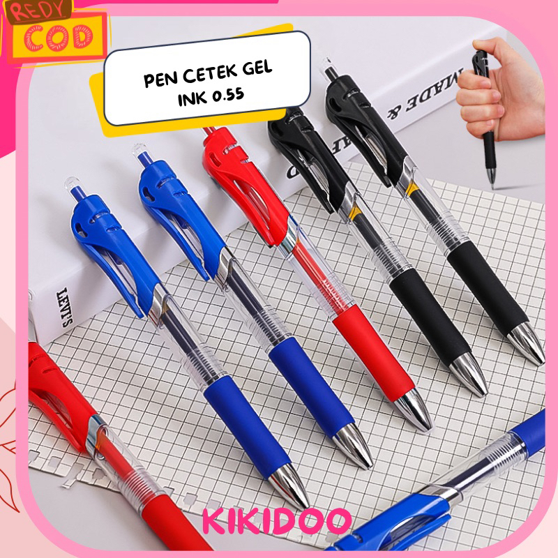 

Kikidoo Pulpen Gel Ink 0.5mm Pen Cetek Tinta Cair RT198