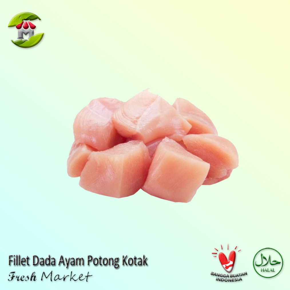 

COD Fillet Dada Ayam Potong Kotak 95gr