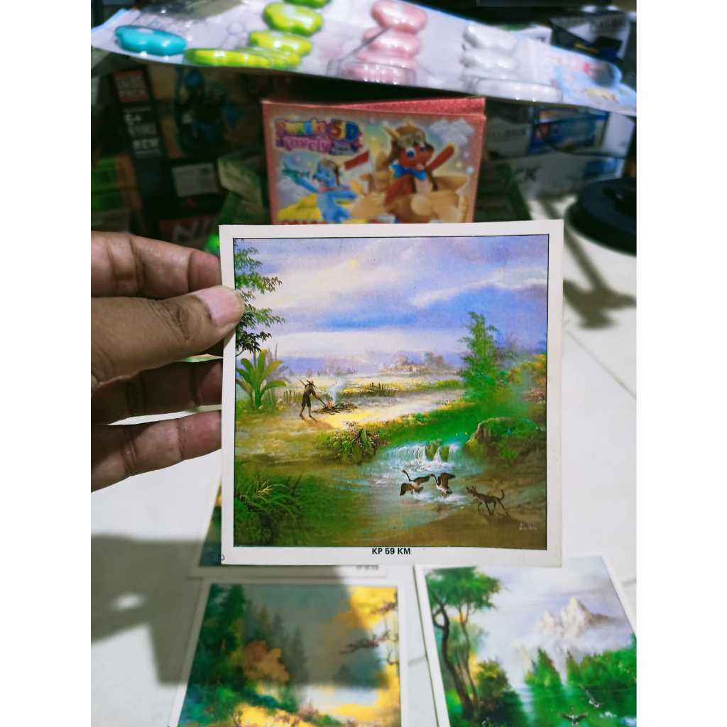 

koleksi jadul Kalender saku kalender 1998 lukisan H07-17