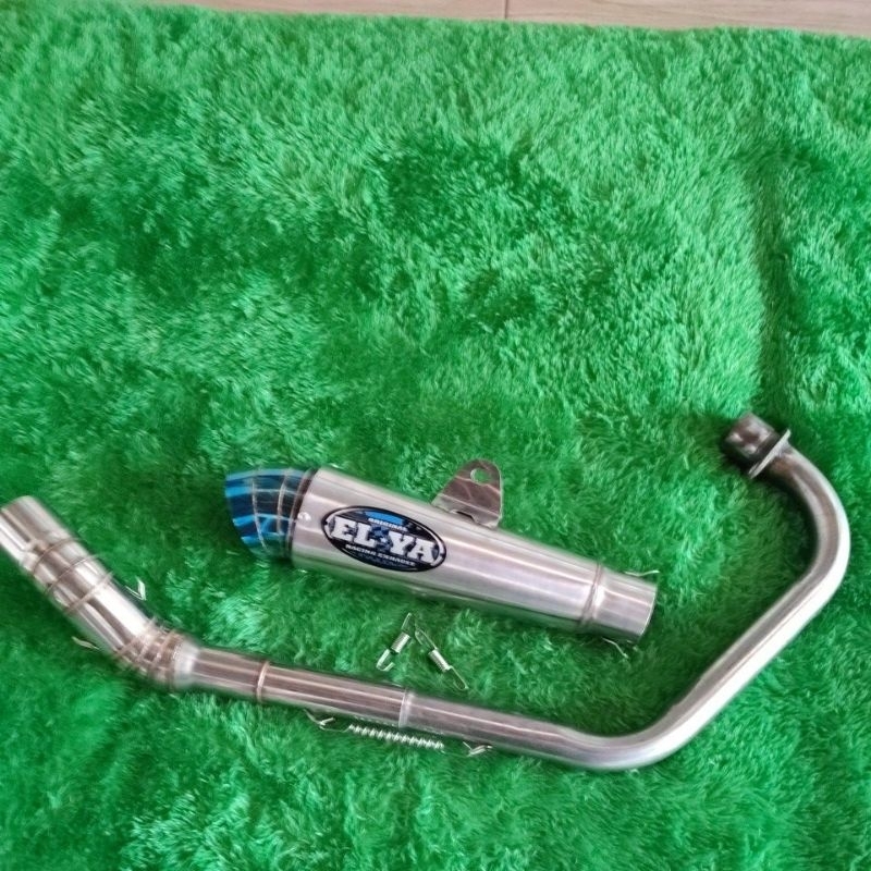 knalpot model bss jigsaw ujung blue by ELYA RACING ORIGINAL satria fu vixion Jupiter mx mp gl cb tig