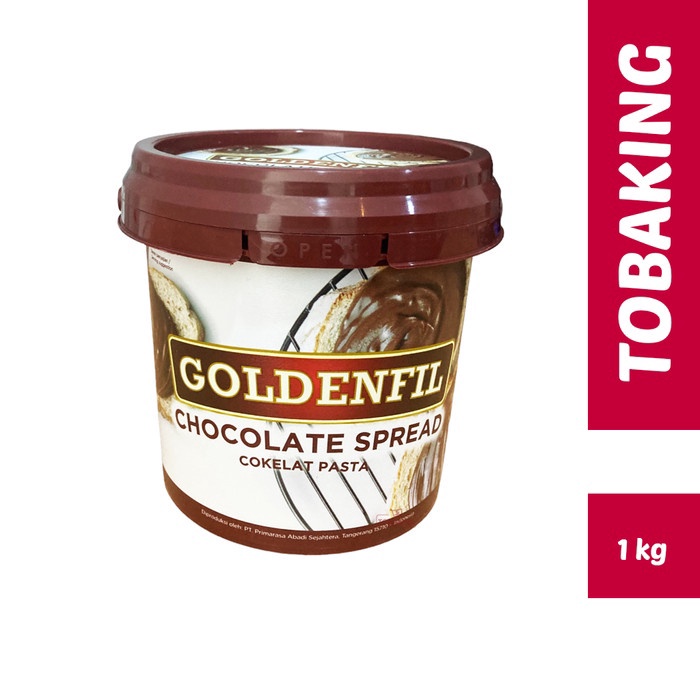 

1212 GOLDENFIL Chocolate Spread 1kg selai coklat pasta gas