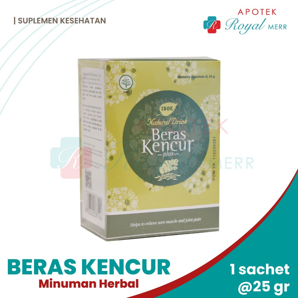 

IBOE NATURAL DRINK BERAS KENCUR BOX ISI 5 SACHET Untuk Meredakan Pegal Dan Nyeri Sendi