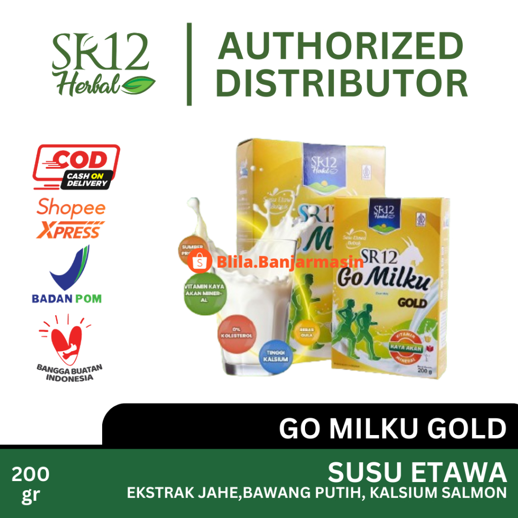 

GoMilku Gold SR12 200gr Go Milku Ori Susu Kambing Etawa Bubuk Original Ekstrak Jahe Bawang Putih