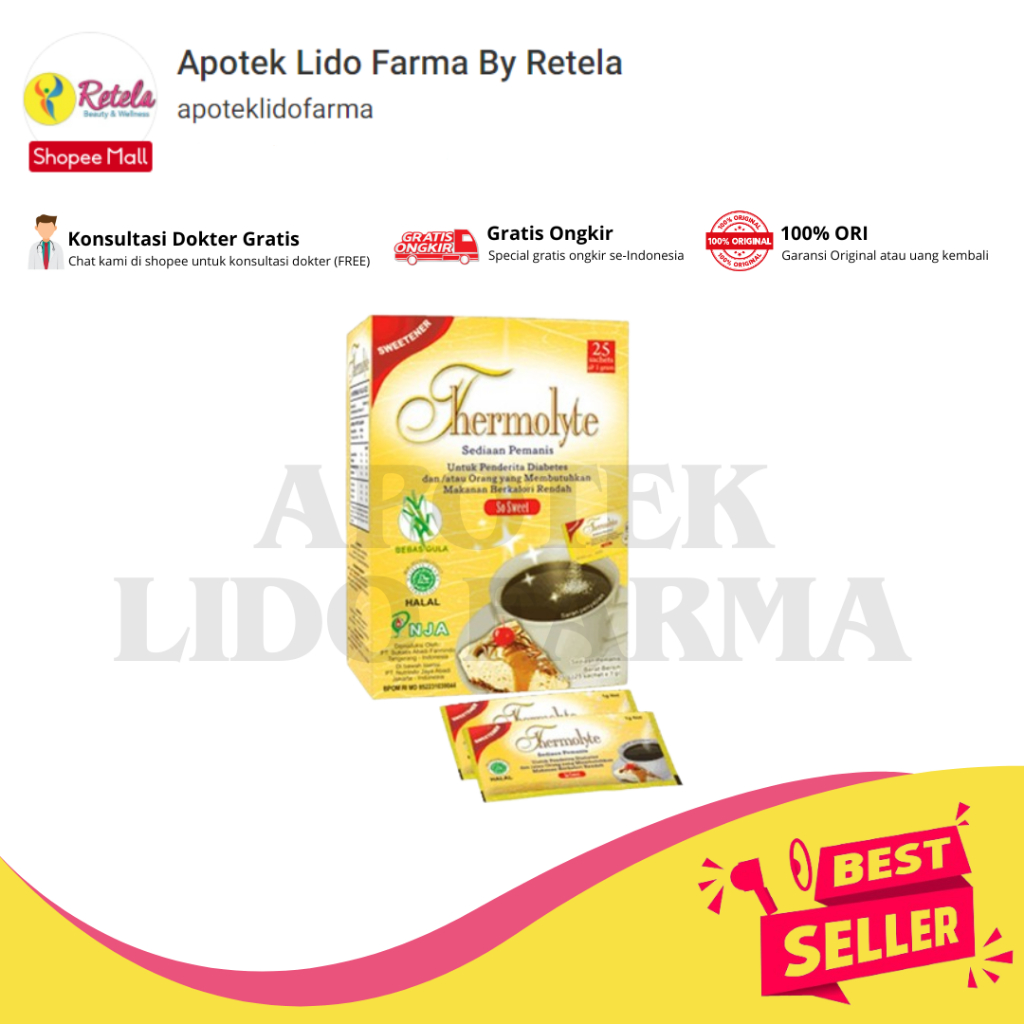 

Thermolyte Diet Sugar 25 Sachet 1Gr