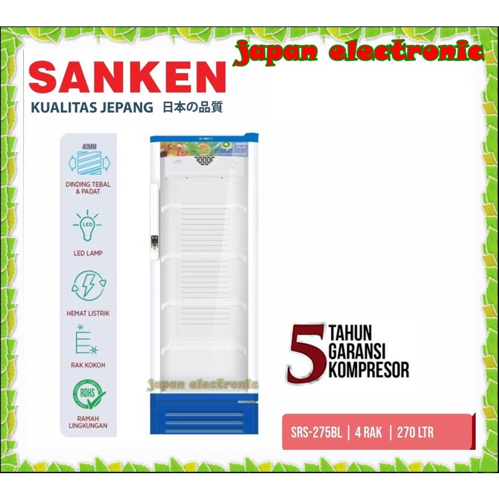 promo Showcase Sanken murah SRS-278 BK/MR promo murah original garansi reesmi