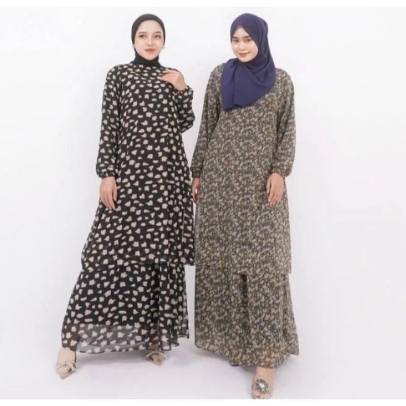 Gamis Malaysia Motif Jumbo Big Size Ld 120 130 140