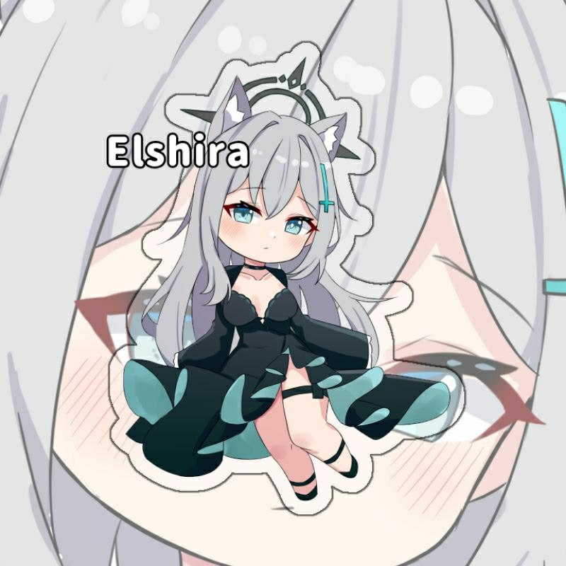 Gantungan Kunci Game Blue Archive Shiroko Terror - Keychain Game Blue Archive