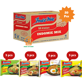 

Indomie 1dus mix 4 Rasa 20pcs/ Indomie Mie Instant Isi 20pcs