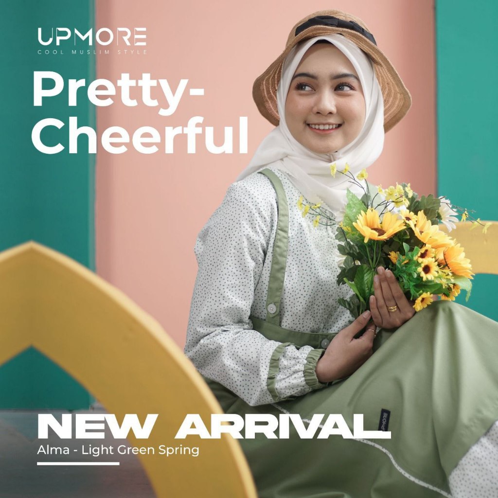 Gamis Alma - Upmore Alma || Baju Mutif Premium