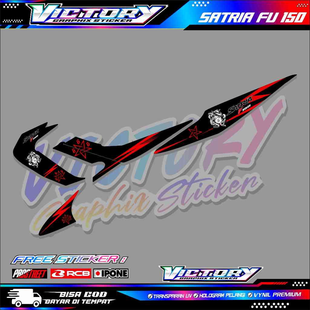 STRIPING VARIASI SUZUKI SATRIA FU 150 / STICKER LIST MOTOR SATRIA FU 150