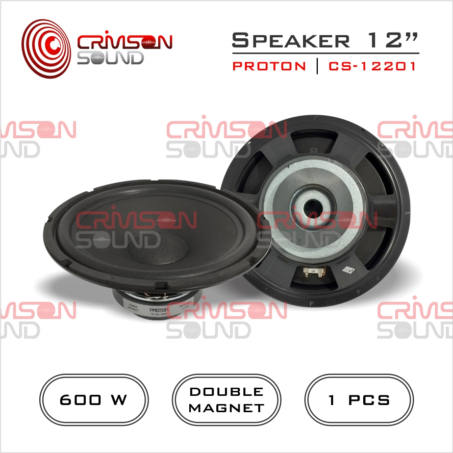 SPEAKER 12 INCH 600 Watt DOUBLE MAGNET PROTON CS - 12201
