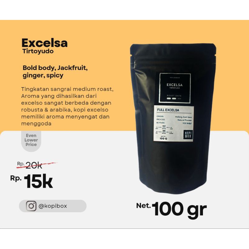 

KOPI EXCELSA TIRTOYUDO 100g