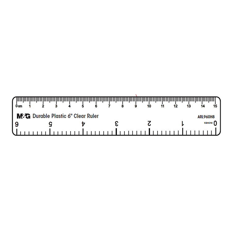

Penggaris Plastik M&G Plastic PS Ruler 15cm ARL960H8 Original