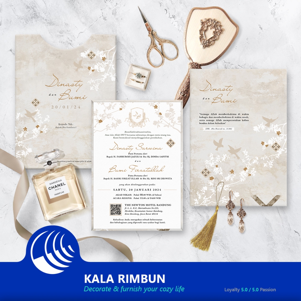 Undangan Pernikahan Cetak Undangan Pernikahan Hard Cover Mewah Undangan Pernikahan Aesthetic MAHUM K