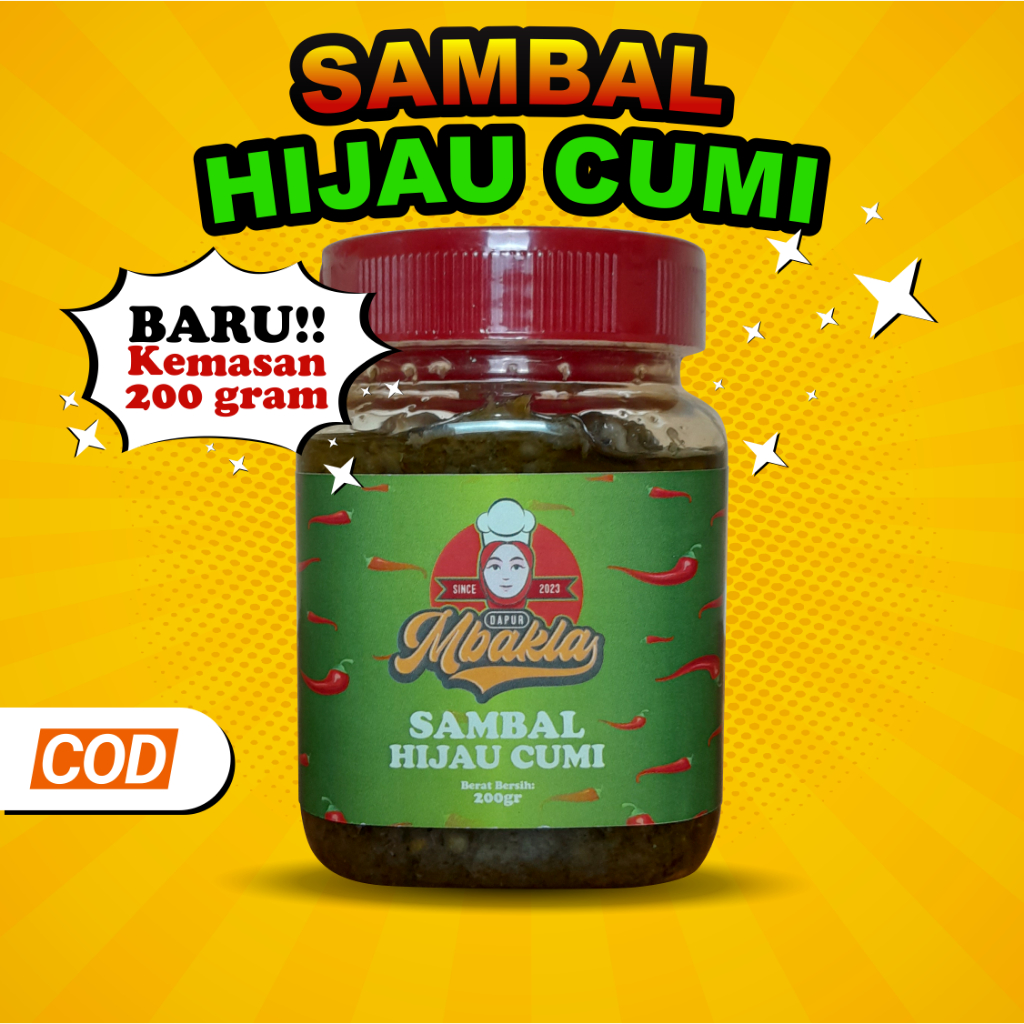 

Sambal Hijau Cumi Kaleng 200 gram