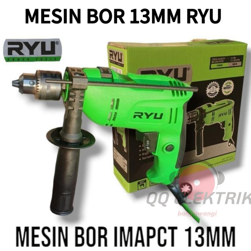 mesin bor tembok beton 13MM RYU drill / mesin bor impact 13MM RYU