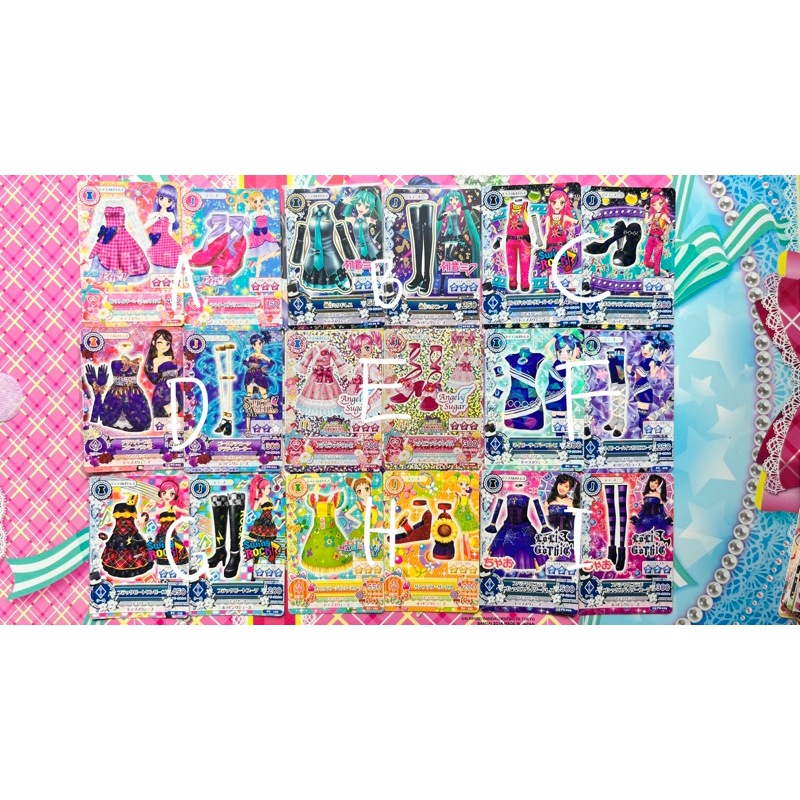 Kartu Aikatsu Asli Jepang Dress Set Swing Rock Aurora Fantasy Angely Sugar Dreamy Crown Original Car