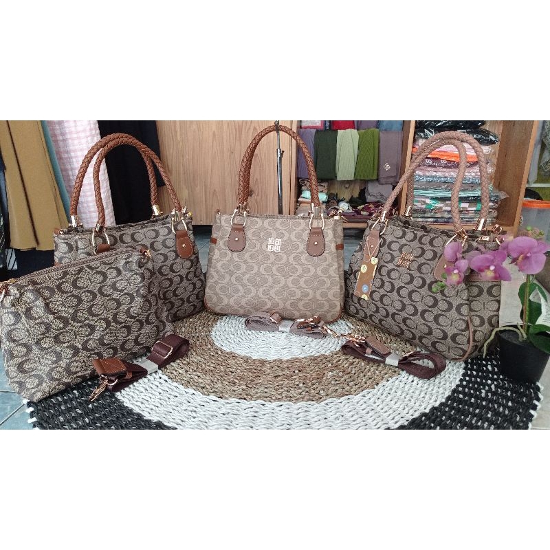 READY NEW ARRIVAL TAS BGIRL A509 TAS WANITA MOTIF C TOTE BAG MOTIF