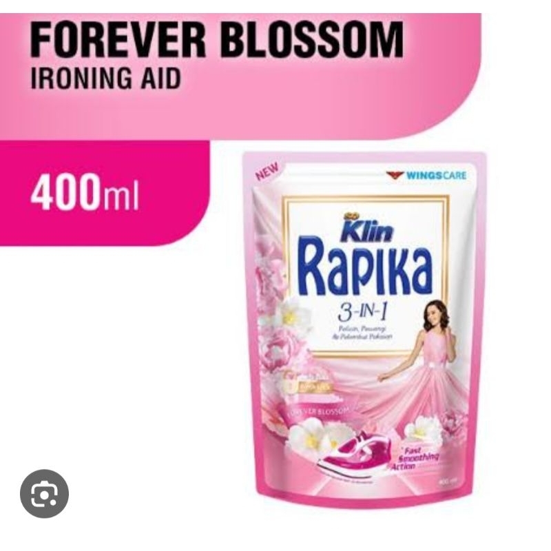 

RAPIKA 3 in 1 PELICIN,PEWANGI DAN PELEMBUT PAKAIAN 300ML