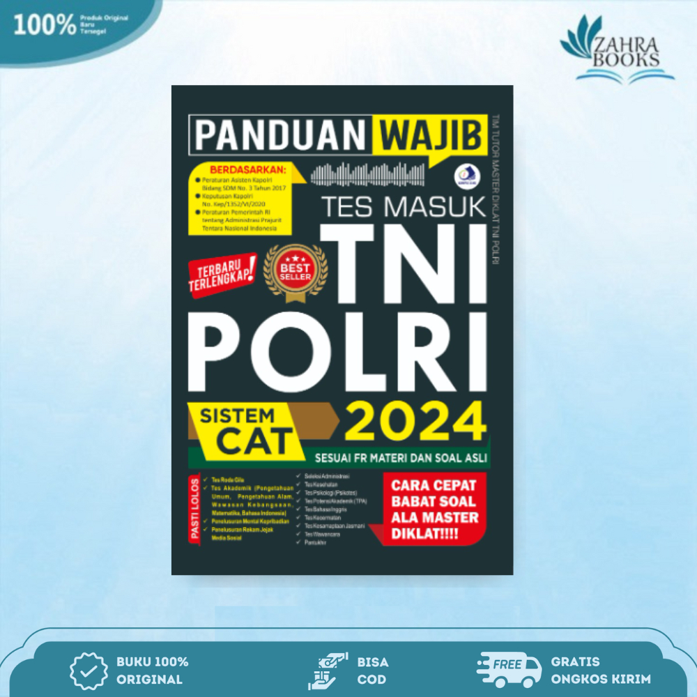 Buku Panduan Wajib Tes Masuk TNI-POLRI 2024 - Kompas