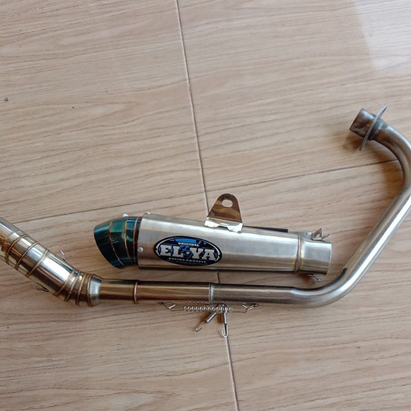 knalpot racing ELYA ORIGINAL model bss engker engker leher kolong KLX 150l BF D-Tracker