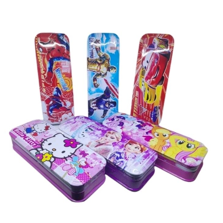 

tempat/kotak/tepak pensil kaleng/seng susun 3 K1901