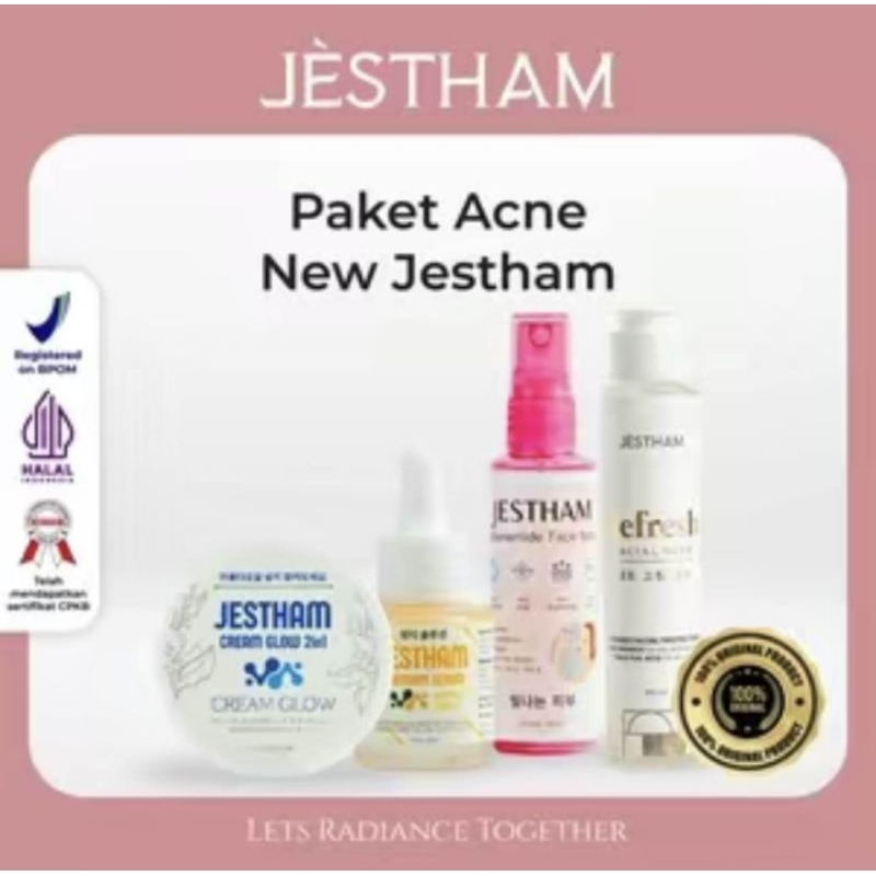 PAKET ACNE JESTHAM (NEW FW+MELA+SP+CG)