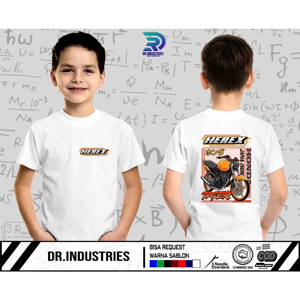 Kaos Anak Honda Tiger Herex 1200M Team Herex Ceria