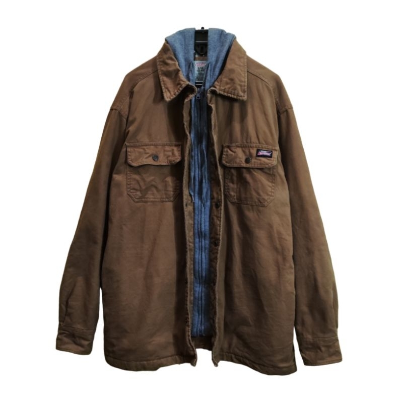 Dickies Hooded Duck Shirt Jacket Canvas (size: L fit XL | PxL: 79x63) second bekas