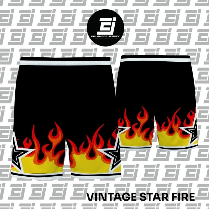 Celana Basket Fullprint Allstars Stars Fire /Celana Basket Keren /Celana Basket Santai/Celana Basket