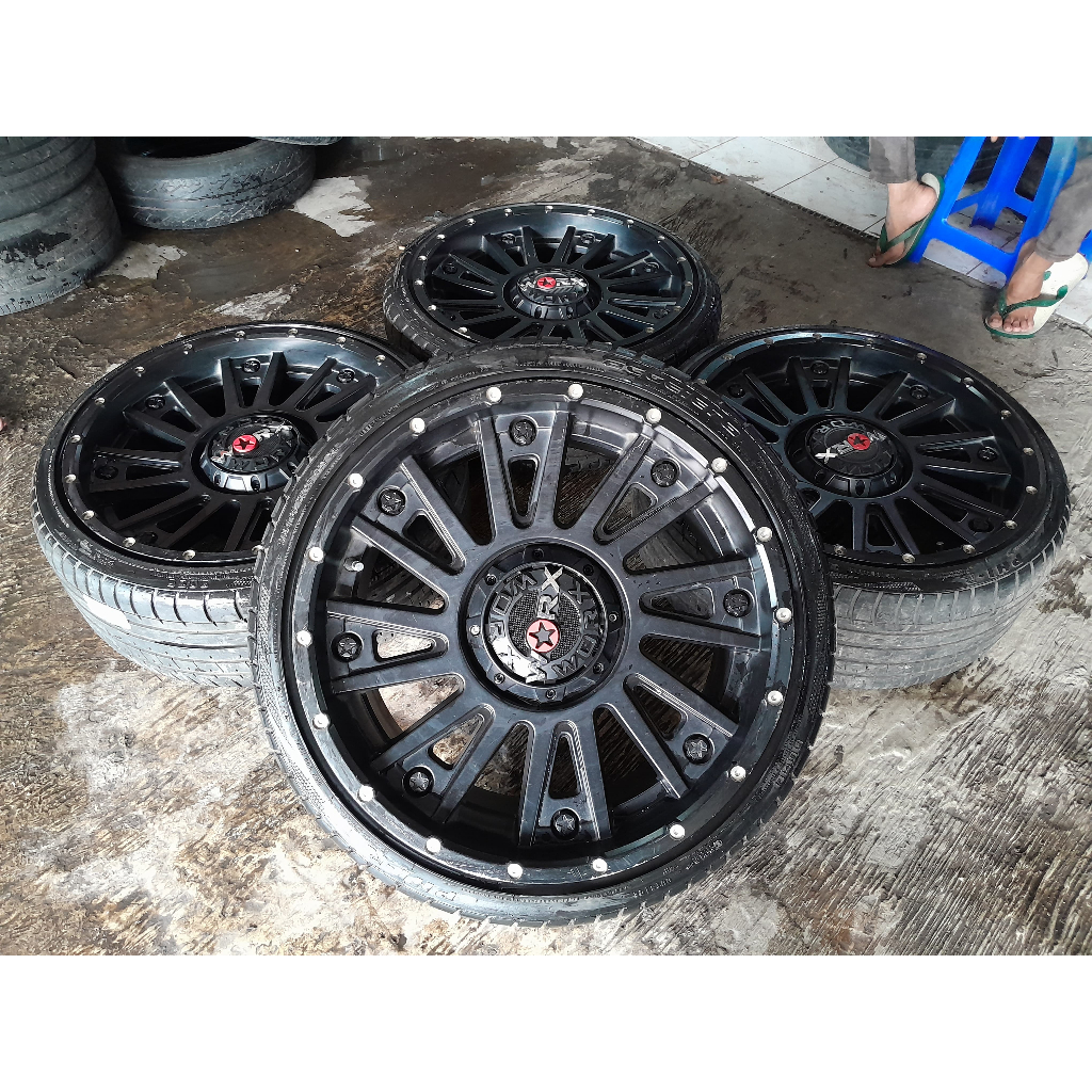 [ PROMO ] VELG MOBIL SECOND WORK RING 20 LOBANG 10X100/114,3