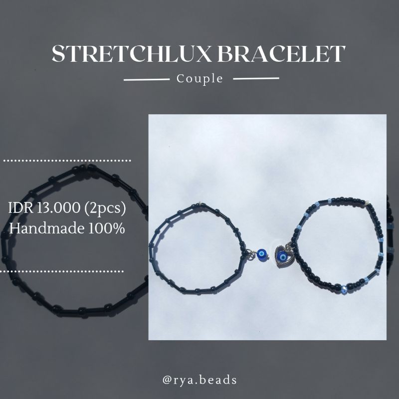 Couple Beads Bracelets [Gelang Karet Beads Couple]