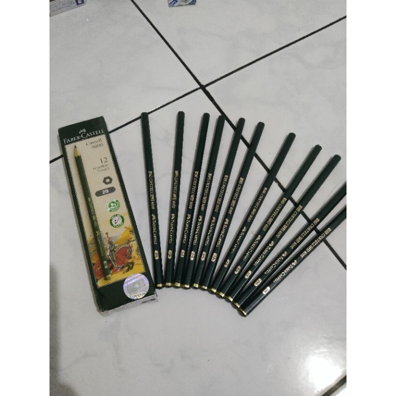 

pensil 2B FABER CASTELL original 1 PACK isi 12 pcs