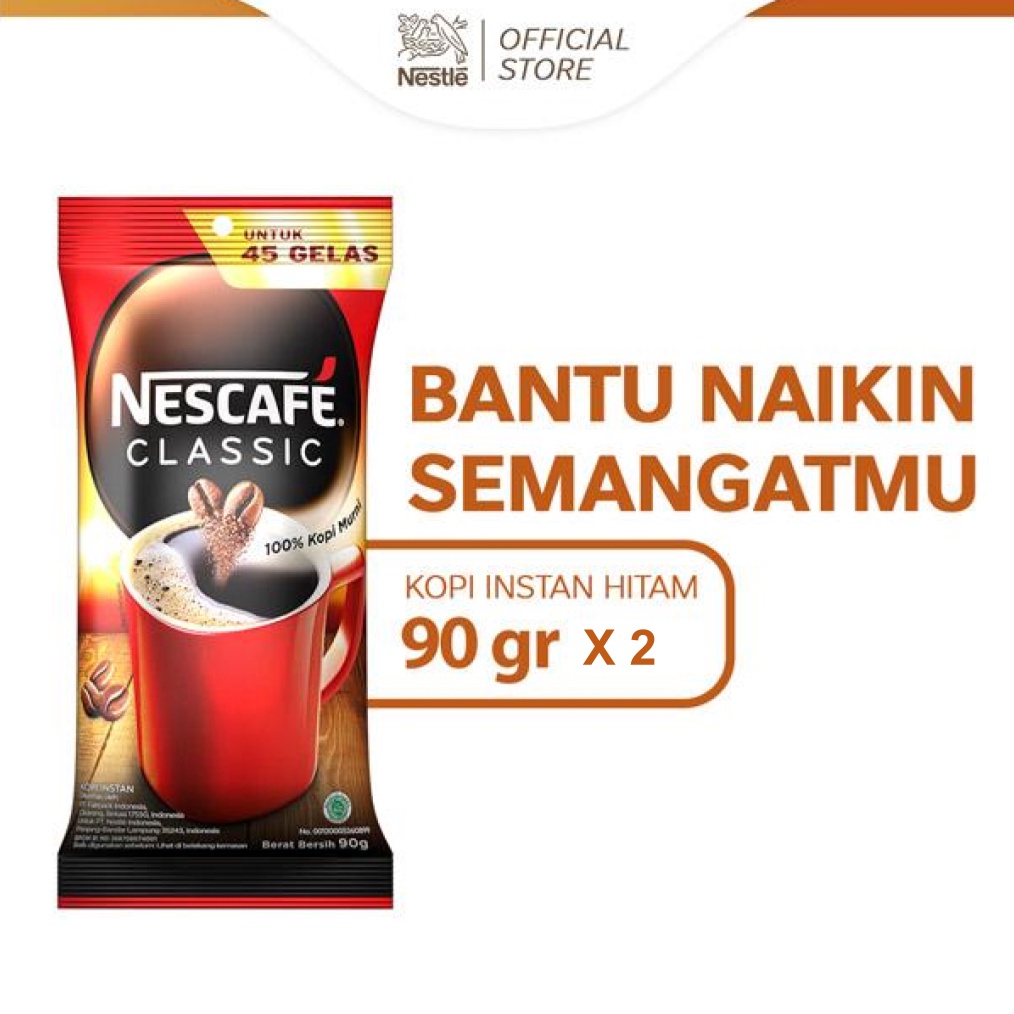 

1212 MALL Nescafe Classic Kopi Hitam Instan Pouch 9 gr