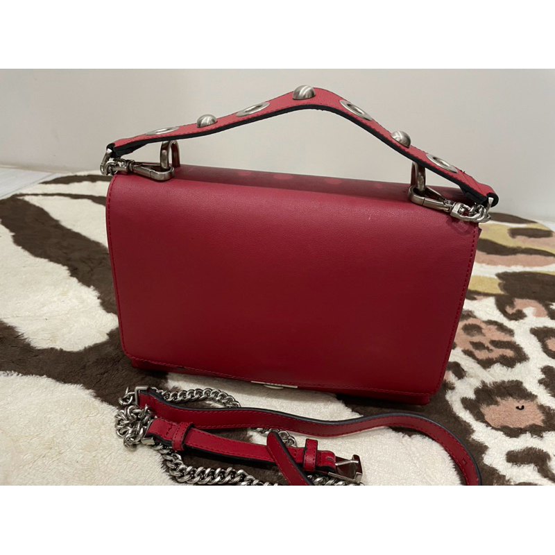 PRELOVED TAS MERAH PEDRO KULIT ASLI