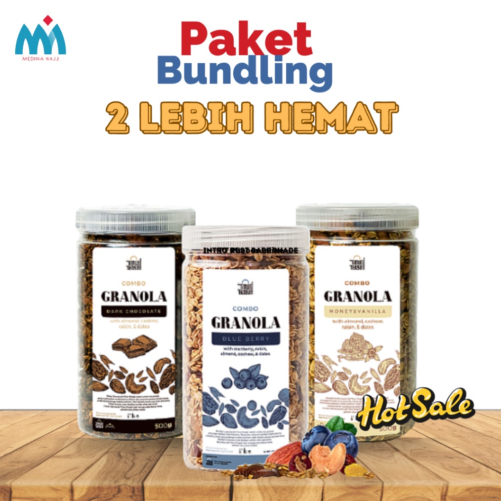 

1212 HARGA GROSIR 2 Lebih Hemat Paket Hemat Granola Timur Tengah Sereal Makanan Sehat Premium Quality buruan
