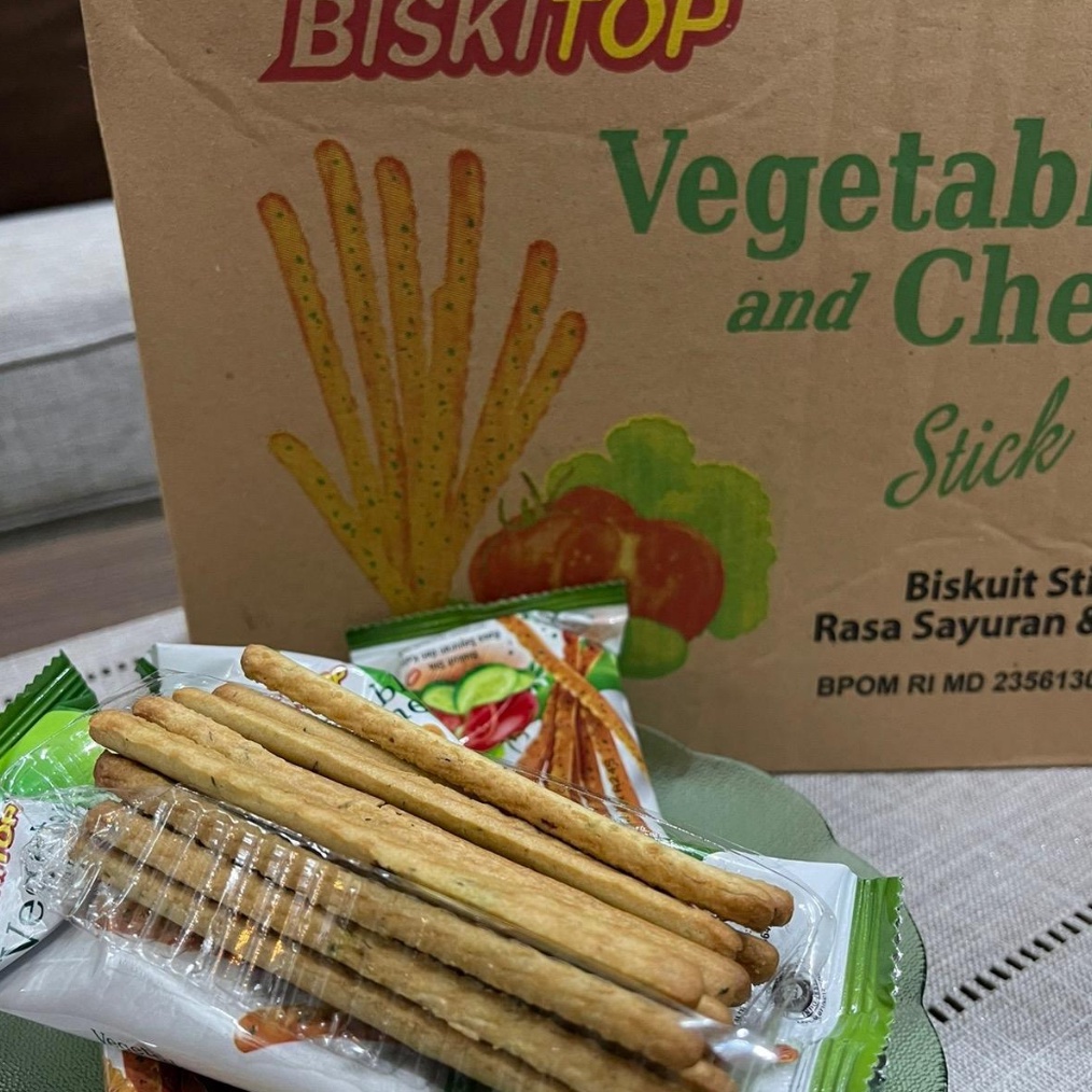 

1212 SALE 1 karton stick vegetable cheese biskitop isi 4picis bisa COD