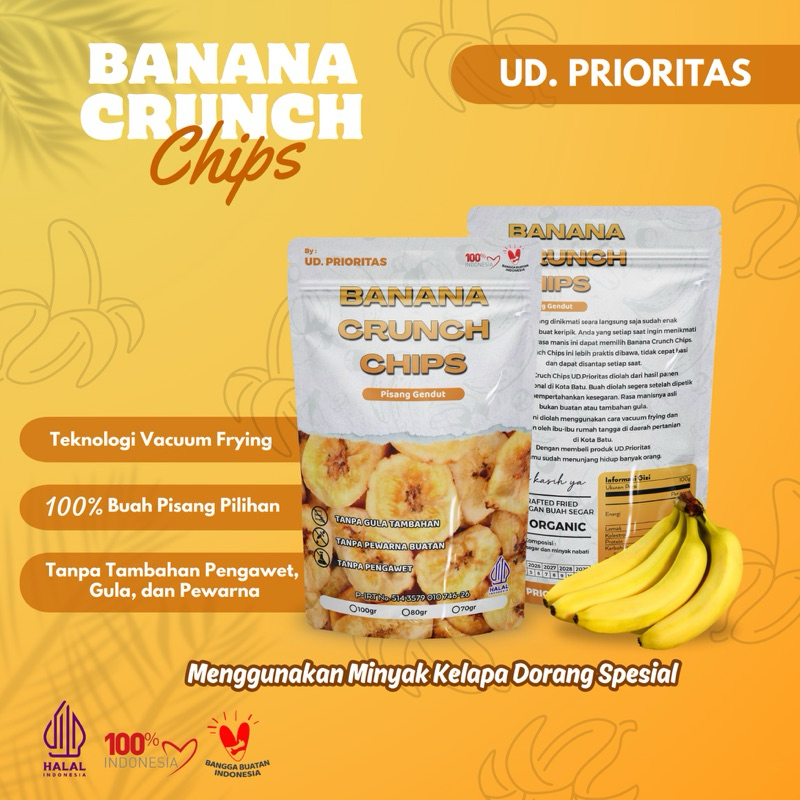 

Keripik pisang/Pisang Gendut/ Banana Vacum/Pisang Vacum/pisang cocol