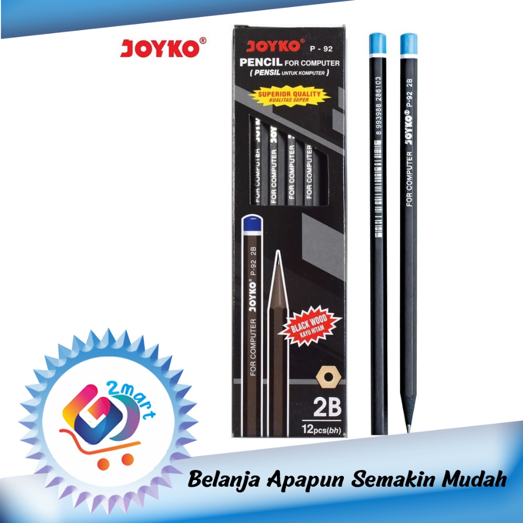 

Pensil Joyko P-92 2B Kayu hitam